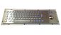 IP65 illuminated metallic kiosk industrial keyboard with trackball, OEM keyboard supplier