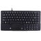 IP68 OEM kiosk silicone black keyboard with built-in compact touchpad supplier